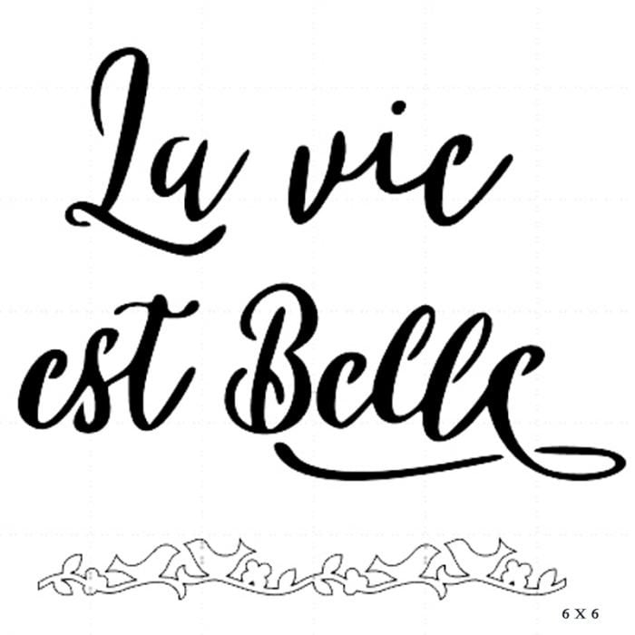 Pochoir #23 La vie est belle