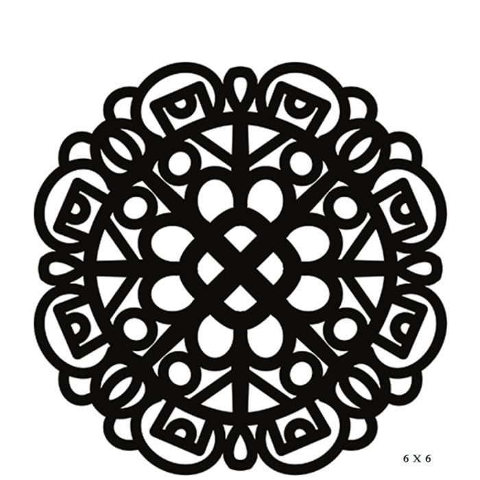 Pochoir/cache # 28 Mandala 1B